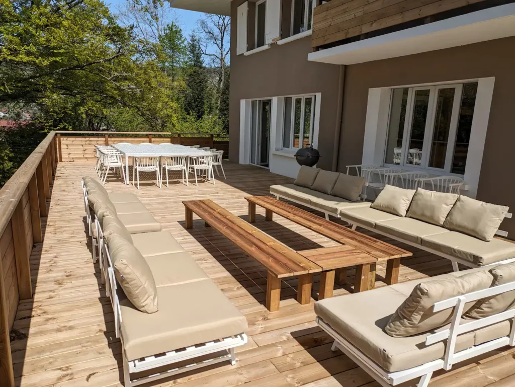 maison gérardmer location gerardmer groupe vue terrasse la maison du Parc